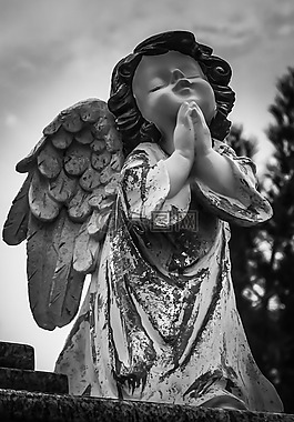 天使,祈祷,宗教