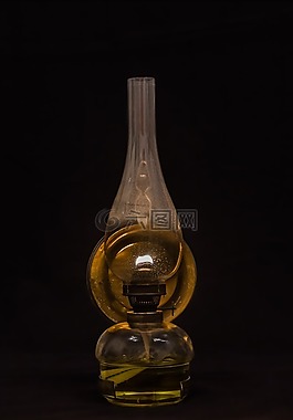 煤油灯,灯,光