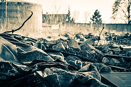 销毁,碎片,崩溃