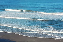 波,海滩,巴斯克人国家