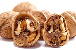 核桃,坚果,棕色