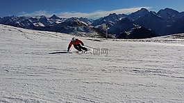 滑雪,山,滑雪场