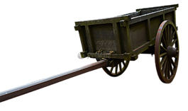 购物车,木头车,中世纪