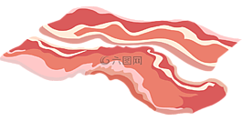 咸肉,红色,猪