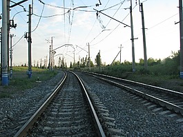 铁路,导轨,露宿者