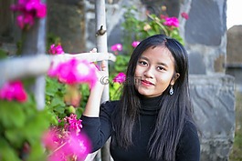 亚洲女孩,亚洲妇女,部落的女孩
