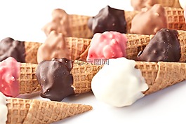 冰淇淋,冰激凌,巧克力冰淇淋