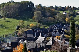 corrèze,lauze 屋顶,景观