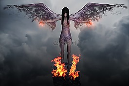 堕天使图片 堕天使素材 堕天使模板免费下载 六图网