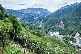 山景,山水,雲