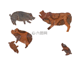 猪,金属,生锈