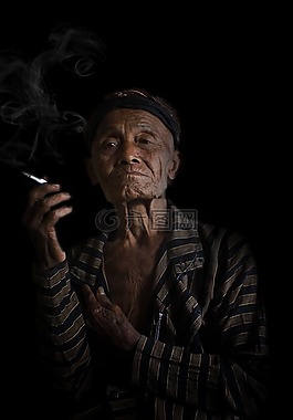 父母,叟,肖像