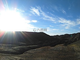 张掖,七彩丹霞,日出