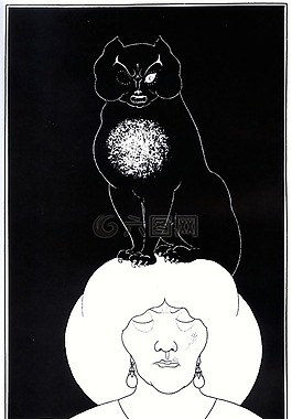 黑色和白色,肖像,艺术