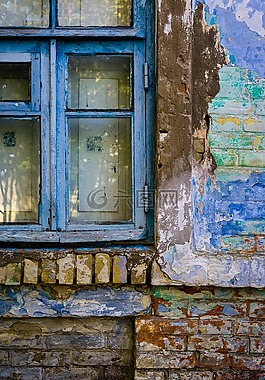 窗口,房子,复古