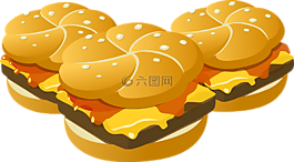 汉堡包,芝士汉堡,食品