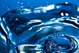 水,一滴,蓝色
