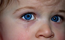 孩子的眼睛,眼睛,蓝色的眼睛