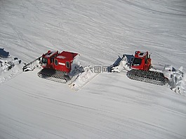 雪美容师,滑雪运行,praeparierenpistenfahrzeug