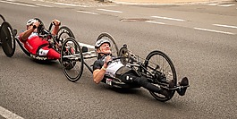 骑单车的男子,handbike,速度