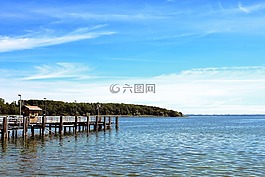 湖,网站,天空