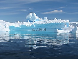冰山一角,平静,蓝色