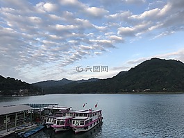 河岸,天空,自然