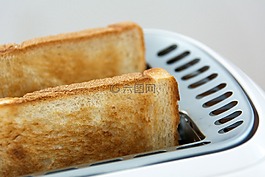 烤面包,吃,食品