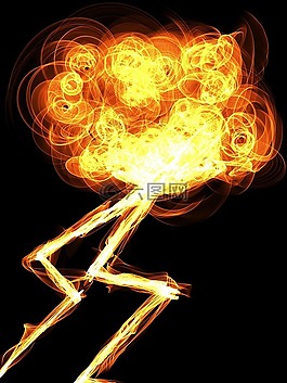 闪电,风暴,闪电风暴