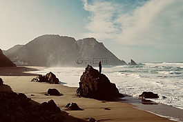 的水体,侧,海