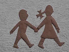 架构,壁画,幼儿园