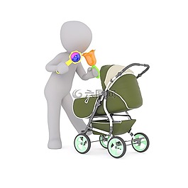婴儿车,婴儿,保姆
