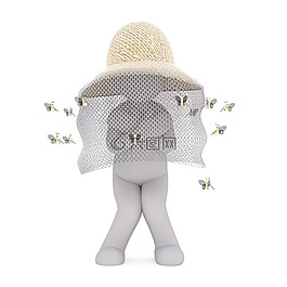 养蜂人,蜜蜂,农场