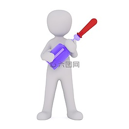 化学家,管,女子