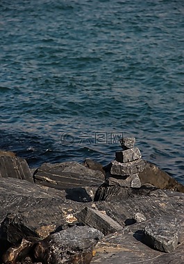 石头,蓝色,头发花白