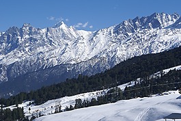 auli 山,喜马拉雅山,巴德里山