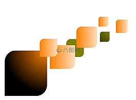 抽象,橙色,设计