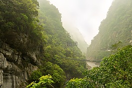 台湾,悬索桥,景观