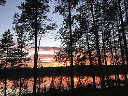 日落,太阳晚报,落山的太阳