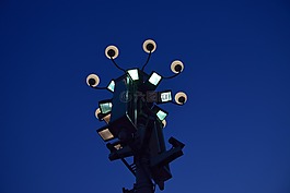 路灯,夜色,北京