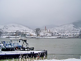 冬季,雪域景观,船舶