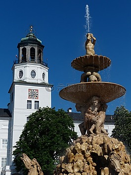 居住喷泉,喷泉,水景