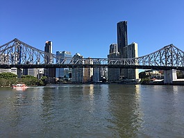 story bridge,in brisbane river,brisbane