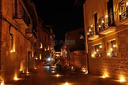 夜,蜡烛,peñaranda