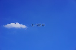 云,天空,蓝色