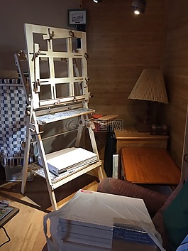 艺术创作,画架,jim将其handywork