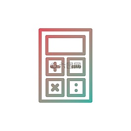 计算器,图标,业务