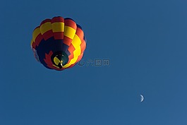 色彩缤纷,气球,天空