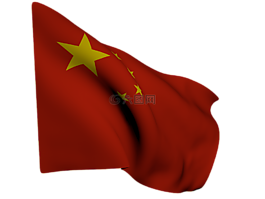标志,中国,红色的