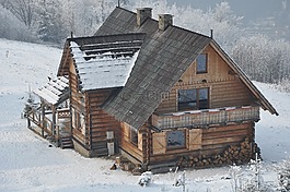 山寨,汉兰达的小屋,冬季